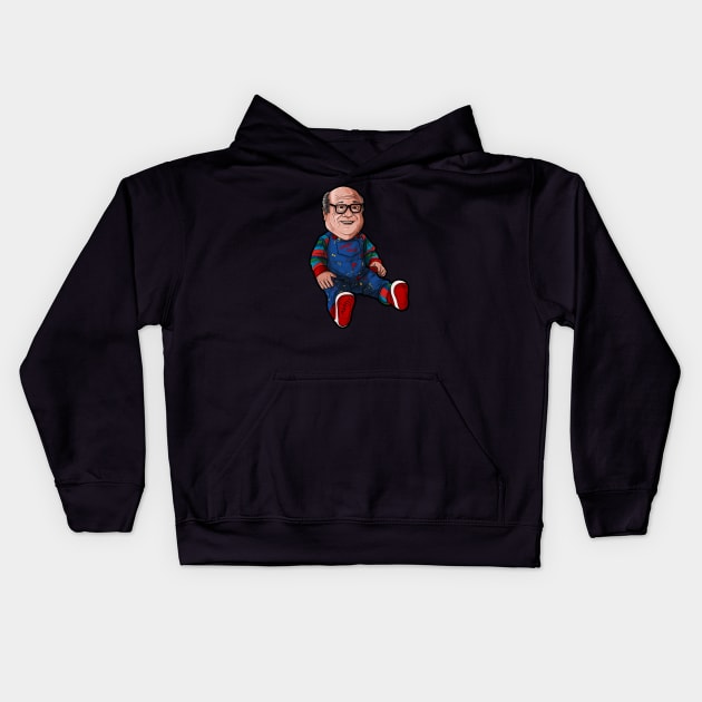 Danny DeVito is Chucky Kids Hoodie by Harley Warren